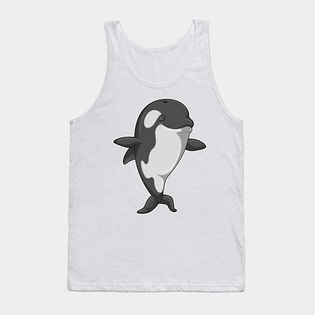 Killer whale at Yoga Fitness in Standing Tank Top by Markus Schnabel